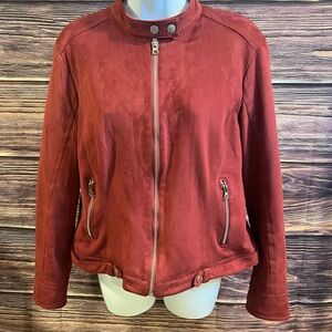 Baccini Women's Red Bomber Jacket